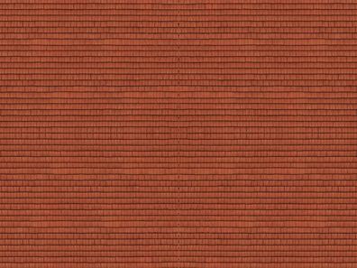 NOCH 56965 3D-Kartonplatte “Dachziegel” rot