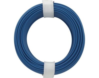 Kupferschalt Litze 0,14 mm² / 10 m / blau