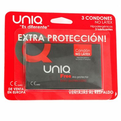 UNIQ FREE LATEX WITH RING 3UDS