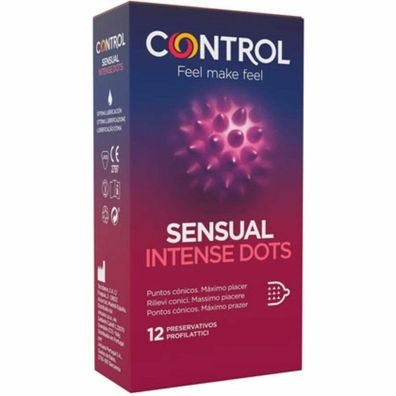Control SPIKE Condoms WITH Conical POINTS 12 UNITS