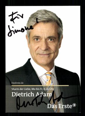 Dietrich Adam Sturm der Liebe Autogrammkarte Original Signiert # BC 197286