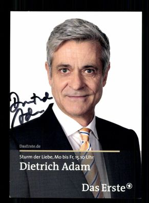 Dietrich Adam Sturm der Liebe Autogrammkarte Original Signiert # BC 197288