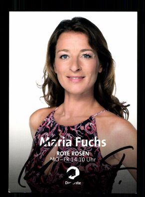 Maria Fuchs Rote Rosen Autogrammkarte Original Signiert # BC 197295