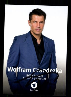 Wolfram Grandezka Rote Rosen Autogrammkarte Original Signiert ## BC 197340