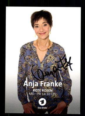 Anja Franke Rote Rosen Autogrammkarte Original Signiert # BC 197358