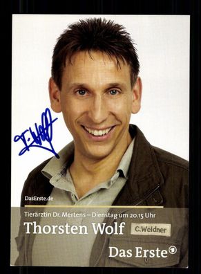 Thorsten Wolf Tierärztin Dr. Mertens Autogrammkarte Original Signiert #BC 197596