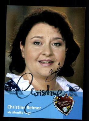 Christine Reimer Dahoam is Dahoam Autogrammkarte Original Signiert ## BC 197959