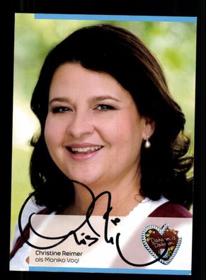 Christine Reimer Dahoam is Dahoam Autogrammkarte Original Signiert ## BC 197963