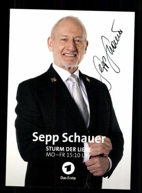 Sepp Schauer Sturm der Liebe Autogrammkarte Original Signiert ## BC 198053
