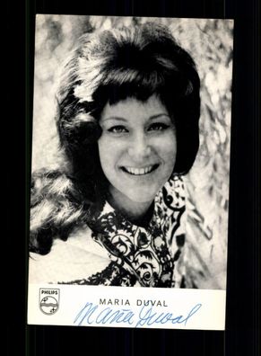 Maria Duval Philips Autogrammkarte Original Signiert ## BC 198139