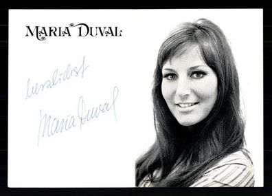 Maria Duval Autogrammkarte Original Signiert ## BC 198184