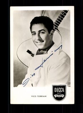Vico Torriani DECCA Autogrammkarte Original Signiert ## BC 198472