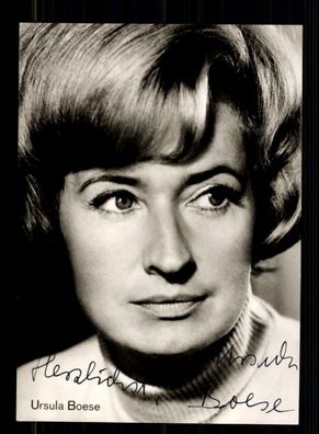 Ursula Boese Oper Klassik Autogrammkarte Original Signiert ## BC 198975