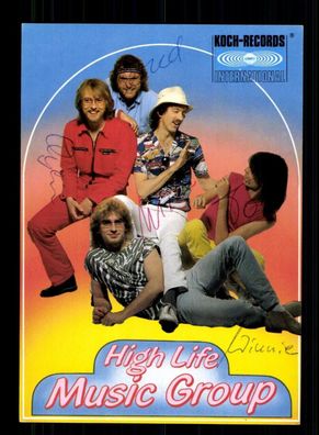 High Life Music Group Autogrammkarte Original Signiert #BC 199040