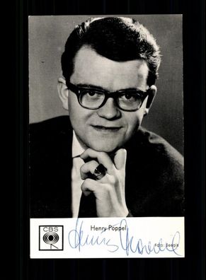 Henry Poppel Autogrammkarte Original Signiert # BC 199122