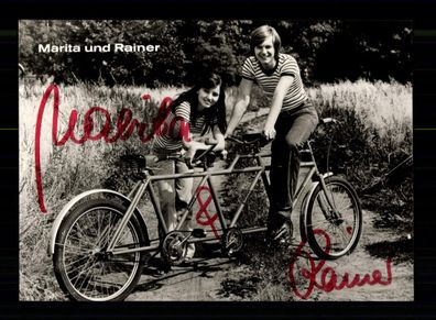 Marita und Rainer DDR Autogrammkarte Original Signiert ## BC 199277