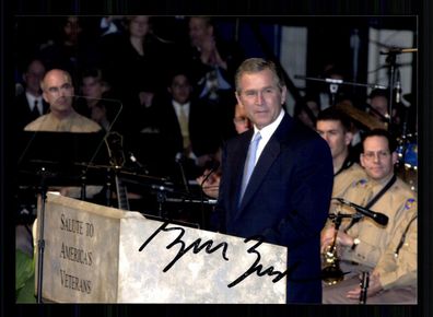 George W. Bush 43. Präsident der USA Foto Original Signiert # BC G 37761
