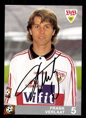 Frank Verlaat Autogrammkarte VfB Stuttgart 1996-97 Original Signiert