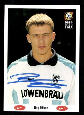 Jörg Böhme Autogrammkarte TSV 1860 München 1996-97 Original Signiert