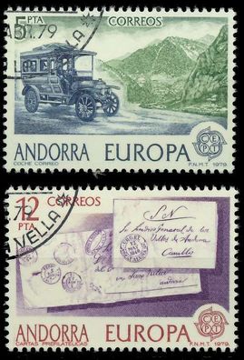 Andorra Spanische POST 1970-1979 Nr 123-124 gestempelt X58CFA6