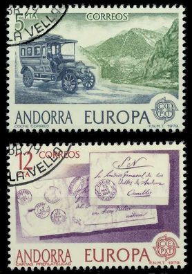 Andorra Spanische POST 1970-1979 Nr 123-124 gestempelt X58CFA2