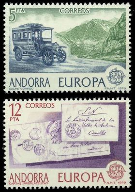 Andorra Spanische POST 1970-1979 Nr 123-124 postfrisch S1B2AFE