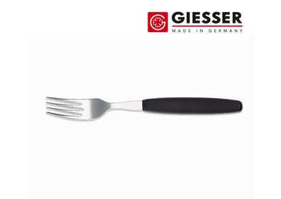 Giesser Messer Besteck 20 cm Schwarz Gabel Essgabel Steakgabel Küchenartikel