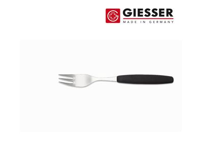 Giesser Messer - Kuchengabel Kindergabel Gabel Besteck Länge 17 cm Schwarz klein