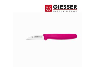 Giesser Schälmesser Obstmesser Gemüsemesser Tourniermesser - 6 cm gebogen pink