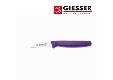 Giesser Messer Kneipchen Schälmesser Tourniermesser gebogen Obst violett 6 cm