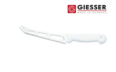 Giesser Messer Weichkäsemesser Käsemesser weiß Klinge 15 cm mit Wellenschliff