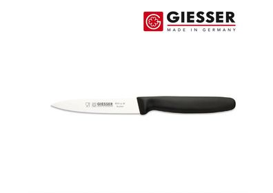 Giesser Messer 10 cm PP schwarz 8315 sp10 Obst Küchen Spitz Spick Gemüsemesser
