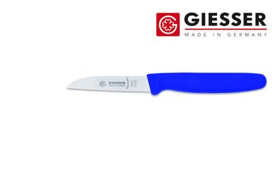 Giesser Messer Küchenmesser Gemüsemesser Schnitzer scharf gerade Klinge 8cm blau