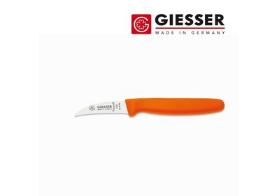 Giesser Messer SP 6 cm gebogen orange Kneipchen Obst Gemüse Schäl Tourniermesser