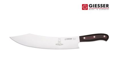 Giesser Messer 30 cm PremiumCut Micarta Chefs No 1 Rocking Chef Kochmesser BBQ