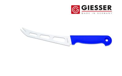Giesser Messer Weichkäsemesser Käsemesser blau Klinge 15 cm mit Wellenschliff