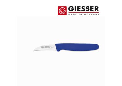 Giesser Messer Gemüsemesser Schälmesser Tourniermesser Obst SP 6cm gebogen blau