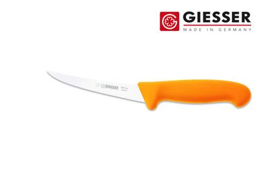 Giesser Messer Ausbeinmesser rutschfest scharf gelb - 13 cm Klinge halbflexibel
