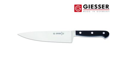 Giesser Messer Kochmesser Küchenmesser POM geschmiedet schwarz Klingenlänge 18cm