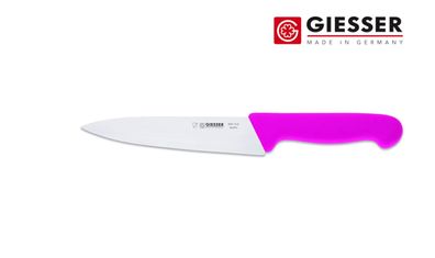 Giesser Messer Kochmesser Küchenmesser Kunststoff schmal scharf pink Klinge 16cm