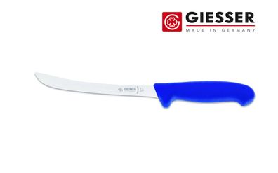 Giesser Messer Fischfiliermesser Filetiermesser scharf 18cm blau schmal gebogen