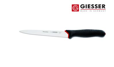 Giesser Messer Filetiermesser Fischmesser PrimeLine Profimesser schwarz 18 cm
