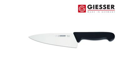 Giesser Messer Küchenmesser Kochmesser Profimesser breit scharf schwarz 16 cm