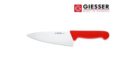 Giesser Messer Küchenmesser Kochmesser Profimesser scharf rot Klinge breit 16cm