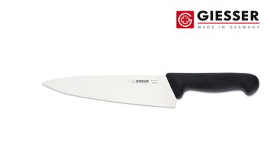 Giesser Messer Küchenmesser Kochmesser Profimesser breit scharf schwarz 20 cm