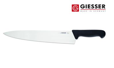 Giesser Messer Küchenmesser Kochmesser Profimesser breit scharf schwarz 31 cm