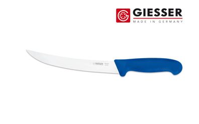 Giesser Messer Zuschneidemesser Fleischermesser Hautmesser Klinge 20 cm blau