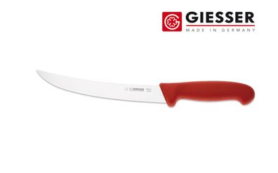 Giesser Messer Zuschneidemesser Fleischermesser Hautmesser Klinge 20 cm rot
