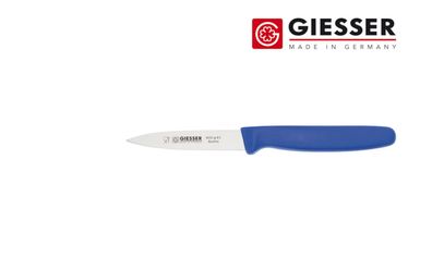 Giesser Messer Gemüsemesser Spickmesser Küchenmesser Klinge mittelspitz 8cm blau