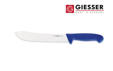 Giesser Messer Zuschneidemesser Fleischermesser geschweifte Klinge 21 cm blau
